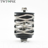 TWTOPSE Wave Spring Bike Rear Shocks Titanium Bolt For Brompton 3SIXTY PIKES Royale Folding Bicycle