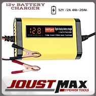 12V Battery Charger Car Motorcycle Lead Acid Battery Charger Pengecas Bateri Kereta Motor Cars Bater