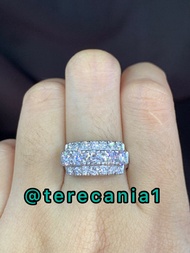 Cincin berlian eropa listrung tumpuk Emas : 14K Berat emas : 7.32gram