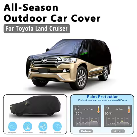 For Toyota Land Cruiser J70 J80 J100 J200 J300 Outdoor Waterproof Dustproof UV Resistant Car Cover P