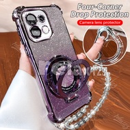 For HUAWEI nova Y74 4G Crystal Bracelet Magnetic Stand Phone Case For Huawei Nova Y74 NovaY74 nova Y