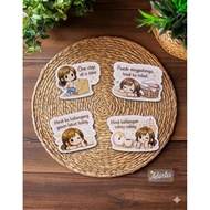Balance Lang, Hindi Perfect: 2 inches Solo Chibi Matte Waterproof Stickers for Tumbler, laptop, CP