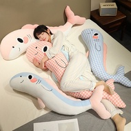 Comfortable Checkered Whale Body Pillow For Cuddling And Support