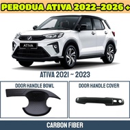 PERODUA ATIVA 2022-2026 + DOOR HANDLE BOWL COVER (CARBON)
