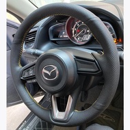 Car Steering Wheel Cover Microfiber Leather For Mazda 3 Axela Mazda 6 Atenza CX 3 2018 2019 CX 5 2017 2019 CX 9 Car Accessories