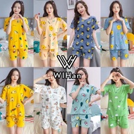 XIN WIHan Cotton Terno Sleepwear For Women Terno Pajama For Women Suitable For Most Teen &amp; Adults