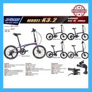 XDS K3.2 20" x 406 Super Light Folding Bike 1x10 Speed