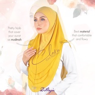 Clara Mustard by Dhaja Tudung Sarung Premium