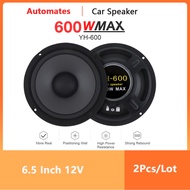 ☆2Pcs/Lot Car Speakers 6.5 Inch 600W Vehicle Door Subwoofer Car Audio Music Stereo Full Range Fr ❈❣