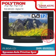 TV LED DIGITAL 24" TABUNG POLYTRON 24V123 SUPERBASS PALEMBANG 24 INCH