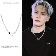 Jackson Wang Same Titanium Steel Couple Necklace Hip Hop Style Ruan Shuaigao Street Fashion Men and 