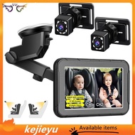 [kejie] 1080P Bike Bicycle Mirror 1080P Bike Rear View Camera Bicycle Rear View Camera 5" Screen Nig