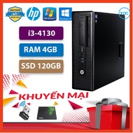 Case máy tính để bàn HP 400G1/600G1 CPU i3-4130  Ram 4GB SSD 120GB Tặng USB thu Wifi+Bàn di chuột Bả