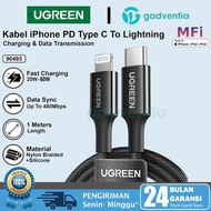UGREEN Type C To Lightning Charger Cable MFI Cable PD Fast Charging Max 60W for iphone X 11 12 13 14