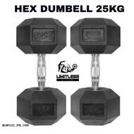 Hex HEXAGONAL DUMBEL DUMBELL 25KG 25KG KILOGRAM BARBELL BARBELL Tool crossfit GYM FITNESS Sports