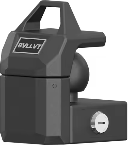 Heavy Duty Trailer Hitch Lock 2.31' Ball Coupler - Adjustable Steel Anti-Theft Lock for RV, Boat, Ca