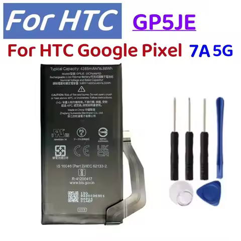 For HTC Google Pixel 7A 5G GP5JE High Quality Replacement Mobile Phone Battery +tools