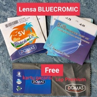 Lensa Bluechromic Asli DoMas Normal Minus Cylinder plus / Bluecromic SUPERSIN / Lensa antiradiasi Ph