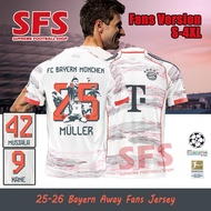 【SFS】 Top Quality 25-26 Bayern Away Soccer Football Jersey T-shirt Sports Fans Version S-4XL