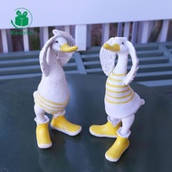 [Kesoto] Duck Figurine Resin Duck Figurine Creative Cartoon Duck Decor Tabletop Duck Sculpture Resin