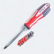DREI REVERSE SCREWDRIVER PLUS MINUS USA AMERICA 2 IN 1 6MM X 100 ORIGINAL ORIGINAL WOLFOriginal
