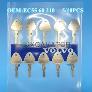 5/10PCS 11039228 Excavator 777 Key EC55 60 210 290 300 350 480D New Ignition Start Door Equipment La