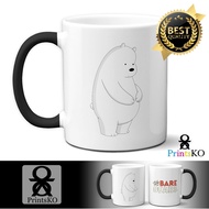 We Bare Bears Magic Mug or White Mug Ice Bear Fat Design