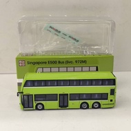 【Fast shipping】singapore bus smrt BUS Toy Diecast car Mercedes Car Model gift children Musical Doubl