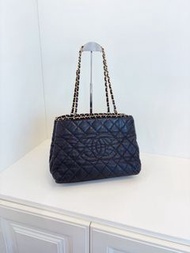 Chanel GST 蜡牛皮大双C链条托特包