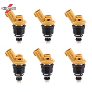 6PCS New Fuel Injectors 550Cc 555Cc 16600-RR543 for   SR20DET S13 S14 S15 Jecs