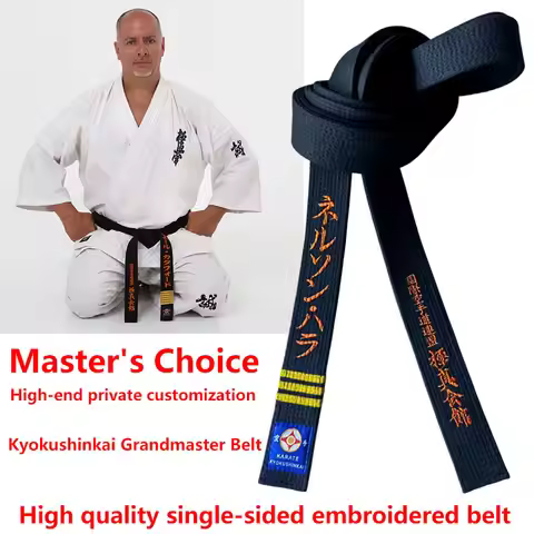 Kyokushin Black Belts Embroidery International Karate Federation IKF Shinkyokushinkai GrandMaster Wi