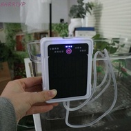 BARR1YP Solar Oxygen Pump, USB Rechargeable Ultra Silent Portable Aerator, Oxygen Booster 2-4L/min A