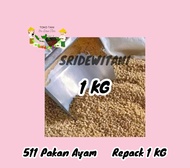 Pakan Ayam 511 BRAVO 1 KG Pur Pedaging Ayam bebek Usia kecil