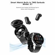 Smart Watch with Earbuds Fitness Tracker Bluetooth Headset For iOS Android