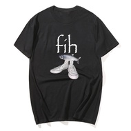 Fih Shoes Fish Funny Misspelled Humor T-Shirt Fisherman Fih-Calling Y2k Design Graphic Outfit Men's 