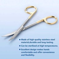 Azdent Dental Surgical Scissors Straight Curved Tip Extra Sharp Cutting Edges Forceps Stainless