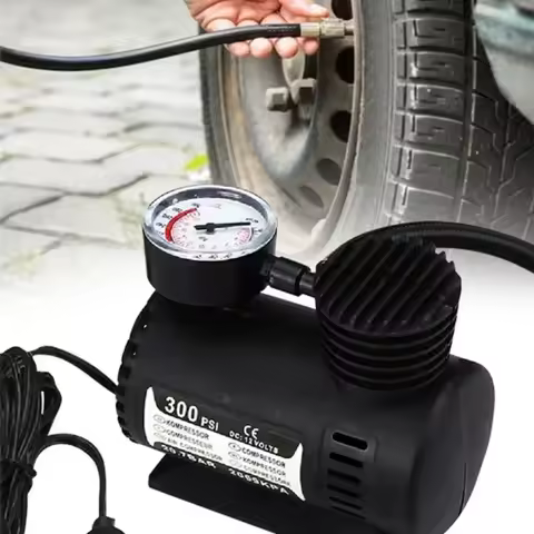 Electric Inflator Mini Air Compressor Car Electric Tire Air Inflator Pump Electric Air Pump with Pre