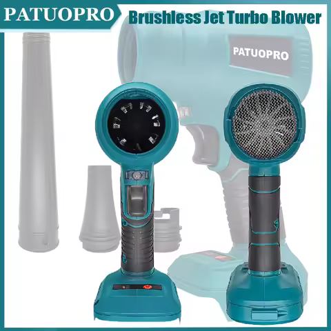 21V Cordless Brushless Air Blower 300W Jet Dry Fan With Max 37m/s Air Speed 85000RPM Handheld Leaf B
