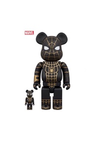 現貨 Be@rbrick - Spiderman 蜘蛛俠 Black & Gold 400%