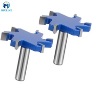 2Pcs Flattening Router Bit 6 Flute Efficient Surfacing Router Bit Rustproof Slab Flattening Router B