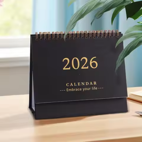 2026 Simple Style Mini Desk Calendar Desktop Display Portable Calendar Desktop Decoration Handmade D