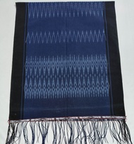 Ulos sibolang pakaian adat batak toba & pakpak kain tradisional berwarna biru tua