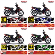Suzuki Shogun Axelo 125 Striping Sticker AS0024 Graphic Prostreet Decal Variations