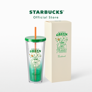 Starbucks LINE FRIENDS Loves Our Green Cold Cup 24oz. ทัมเบลอร์สตาร์บัคส์พลาสติก ขนาด 24ออนซ์ A9001477
