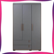 Bella 3 Door Wardrobe / Swing Door Cabinet / Cloth Storage Cabinet / Almari Kayu / Almari Baju L1200