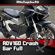 Honda ADV160 Heavy Duty Full Frame Crash Bar Solid Strong Harden anodized Perfect Welding Black steel Premium Design