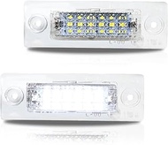 GSOWO 2 x LED Number Plate Lights for V-W Caddy 2K Golf Plus 5M1 Jetta 1K2 Passat Saloon 3bg Passat 