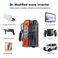 Power Car Inverter 2000W Peak 12V/24V To DC 110V/220V Converter Trip 6 USB Overload Protection