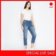 [CLEARANCE] Special Live C2 Zittka Blue Boyfriend JeansWanita
