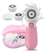 TOUCHBeauty Waterproof Facial Brush Deep Cleansing Set with 3 Different Spin Brush Head,Two Speed Face Cleansing Device,TB-14838